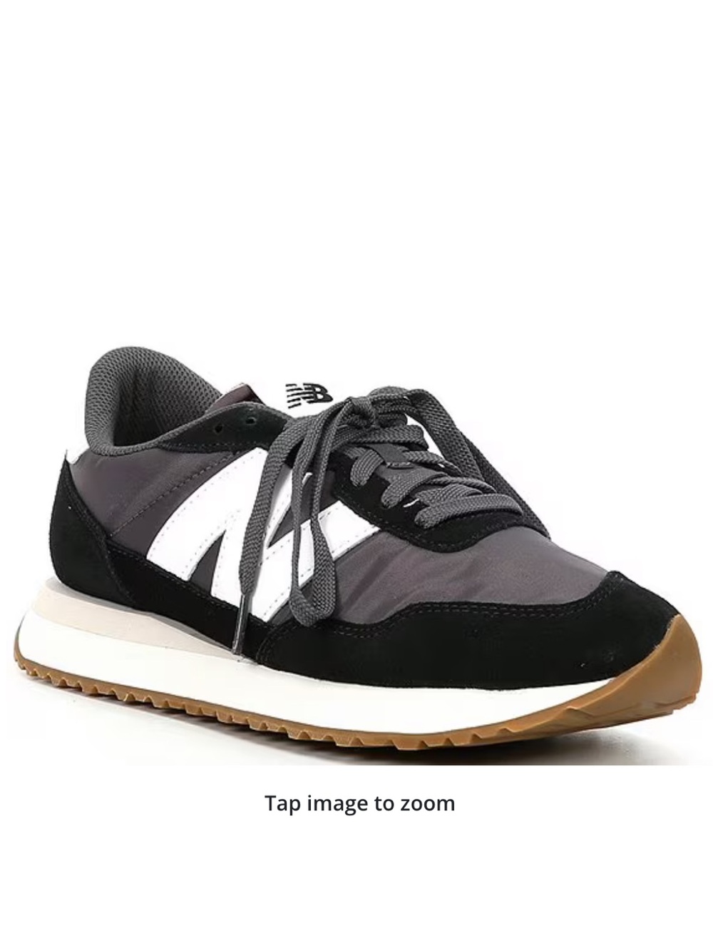 New Balance Women’s 237 Retro Lifestyle Gray Black White Sneakers US 7